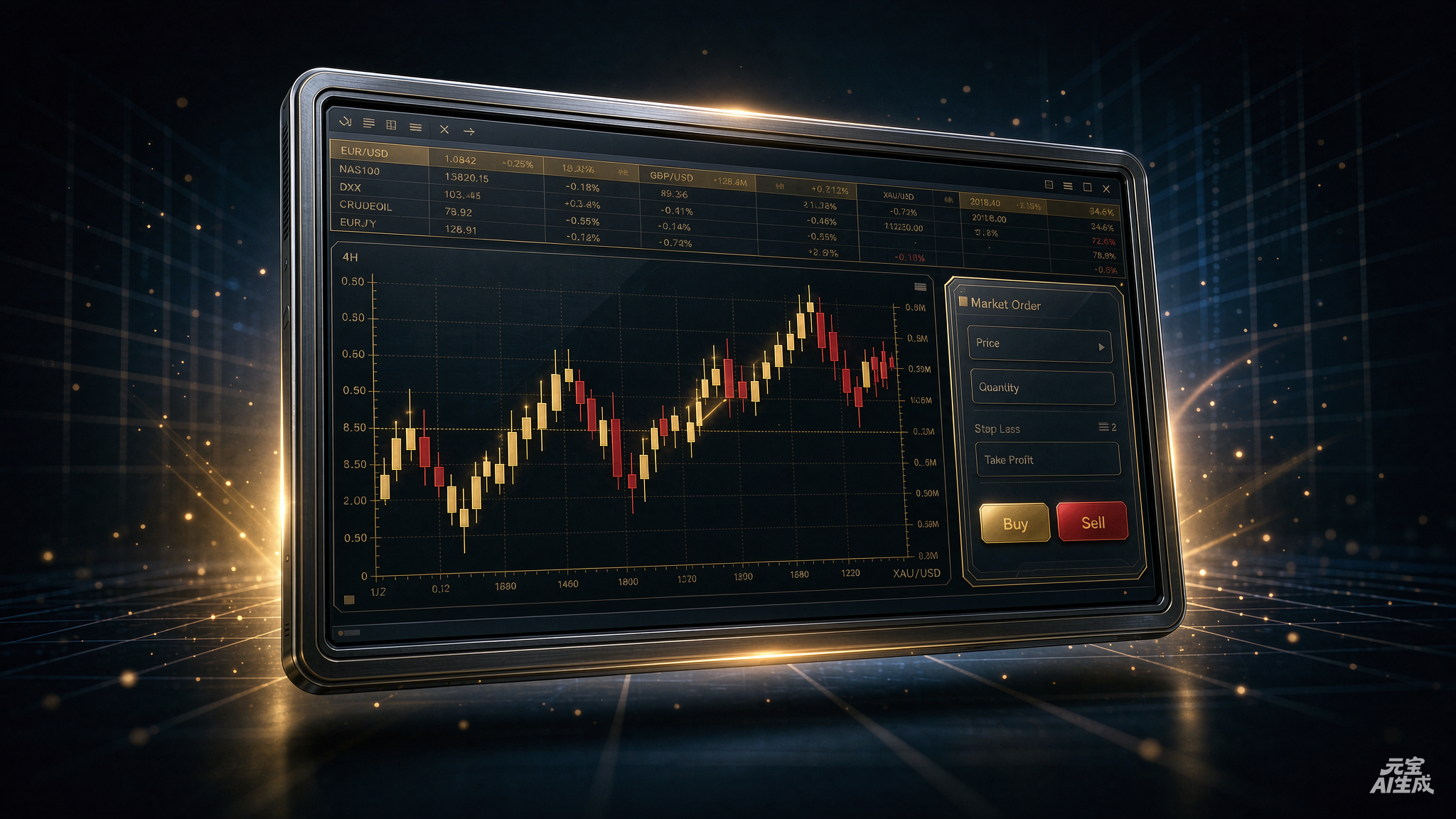 MetaTrader 4 交易终端界面预览